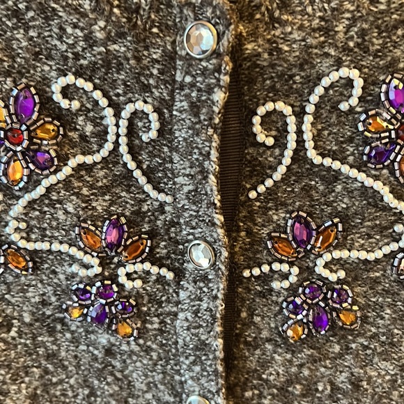 NWOT Sigrid Olson embellished cardigan Size S - Picture 4 of 7